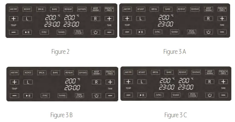 MON CHATEAU 1802 Dual Basket Air Fryer -COOKING