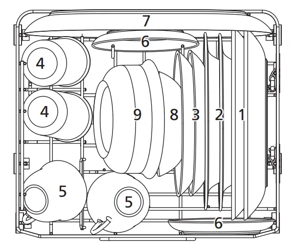 respekta GSPU42 Mini Table Dishwasher - basket