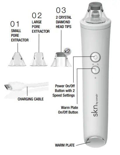 skn MD03 Pore Purifer Advanced Microdermabrasion Tool - fig 1