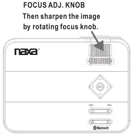 naxa NVP-1000 150 inch Home Theater LCD Projector - Making Adjustments