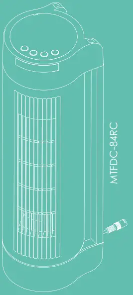 NSA Dual Position Midi Tower Fan MTFDC-