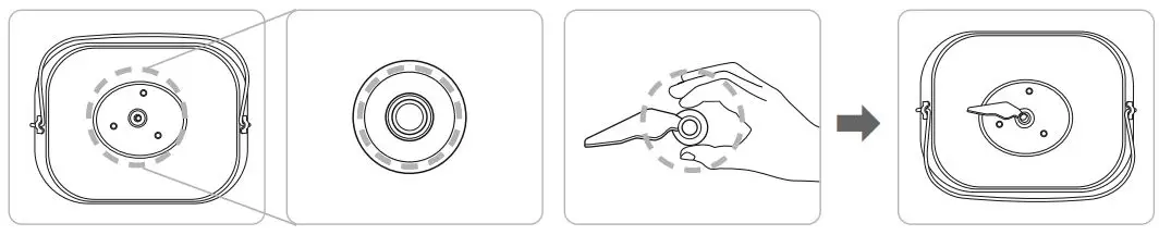 CUCKOO Compact Automatic Bread Maker CBM-AAB101S User Manual - Push the kneading paddle onto the drive shaft inside the bread pan