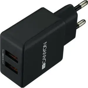 CANYON 2-port USB wall charger, 2.1A CNE-CHA03
