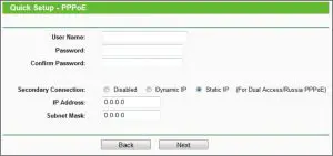 Quick Setup PPPoE Interface