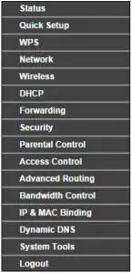 Router Login Interface