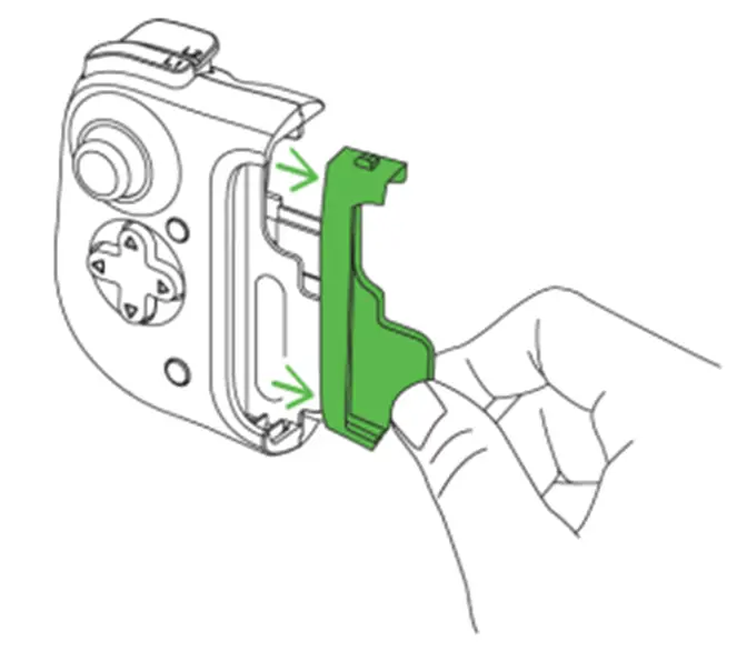 change the rubber grips on the Razer Kishi