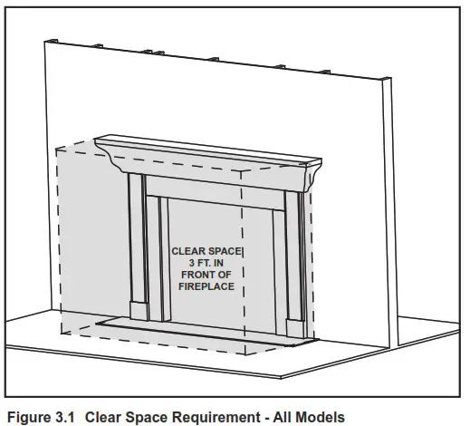 Majestic MERC32IN Mercury Direct Vent Gas- Clear Space