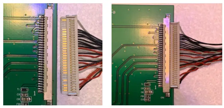 IDS AM 1024600YATZQW- Connect the LVDS