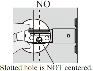 Install the latch and strike A-No