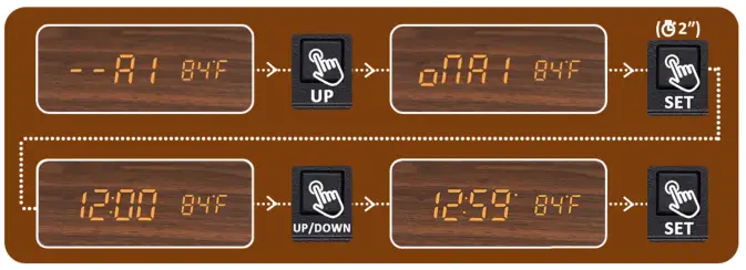 Coindivi WXZ01 Wireless Charging Alarm Clock - Alarm Setting