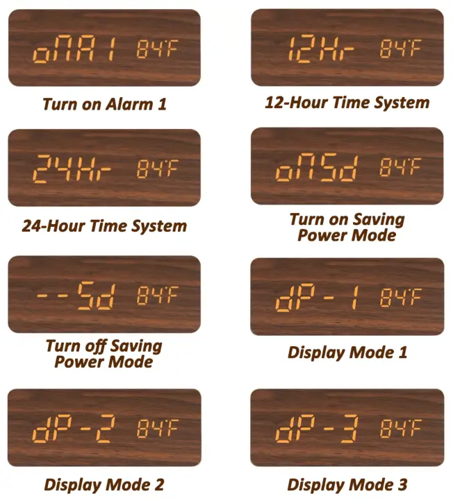 Coindivi WXZ01 Wireless Charging Alarm Clock - Introduce of Displays 1