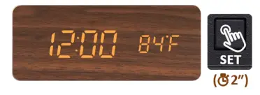 Coindivi WXZ01 Wireless Charging Alarm Clock - set the clocks