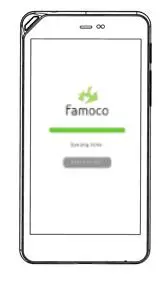 FIG 6 Home screen and synchronization