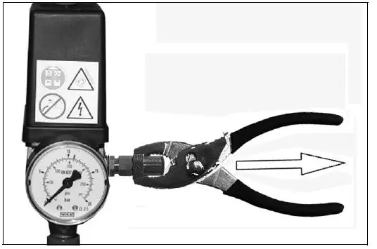 CHECKING THE SAFETY VALVE