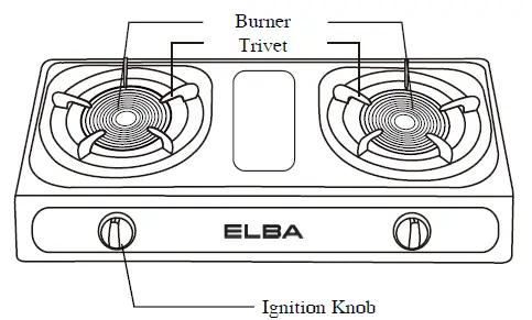 ELBA EGS-K7162IR(SS) Stainless Steel Infrared Heating FIG 2