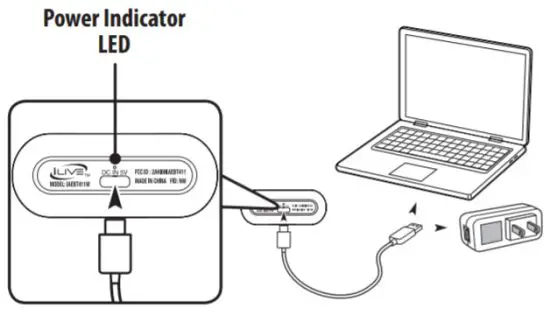 iLIVE IAEBT411 Truly Wire Free Earbuds - Charging the Case