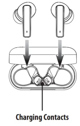 iLIVE IAEBT411 Truly Wire Free Earbuds - charging 2