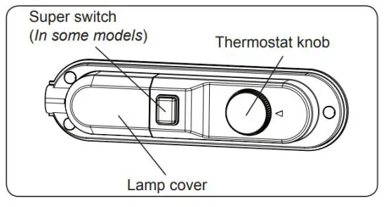Romo RCS2232W Combi Refrigerator - Thermostat setting 2