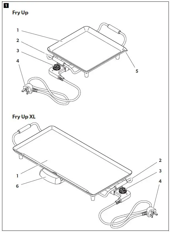 Kampa Fry Up Electric Griddle fig 1
