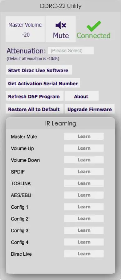 miniDSP DDRC-22 High Resolution Audio Processor - Install the miniDSP software 5