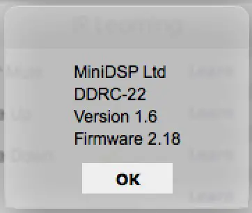 miniDSP DDRC-22 High Resolution Audio Processor - MCU FIRMWARE UPGRADE 2