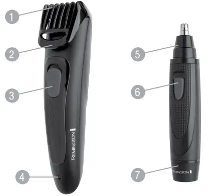 REMINGTON Beard Styler - Key parts