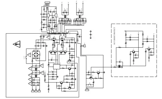 HARBINGER POWERED MIXER Owner's POWER AMPLIFIER DIAGRAM2