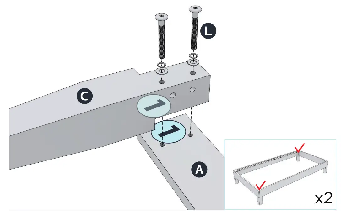 MELLOW HD-SWPB-12TGE Espresso TwinSolid Wood Platform Bed - 1