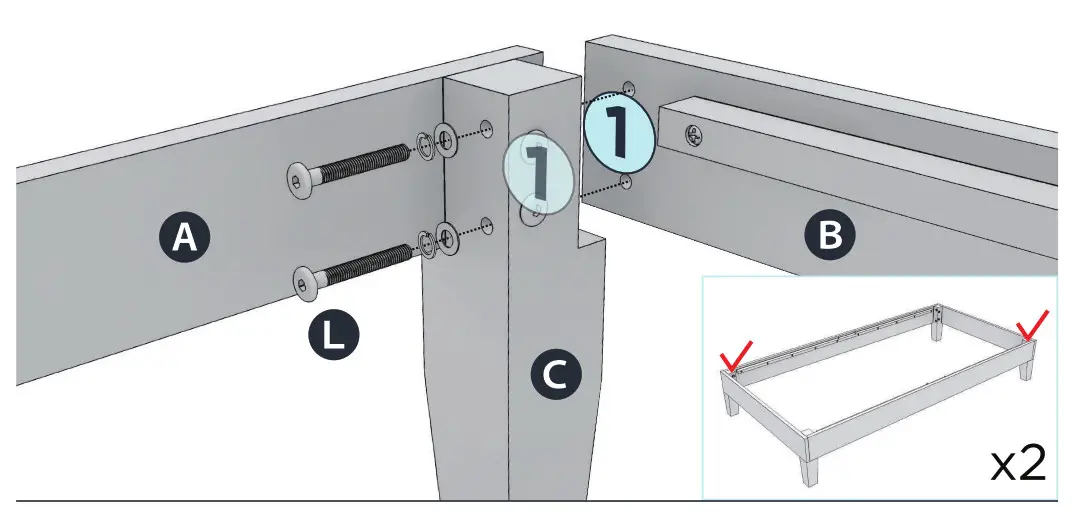 MELLOW HD-SWPB-12TGE Espresso TwinSolid Wood Platform Bed - 3