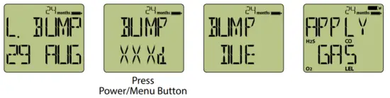 gas clip technologies UM MGC S Portable Gas Detector - bump interval