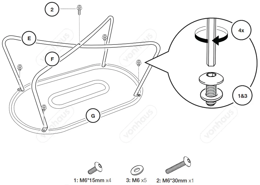 VonHaus 2500383 Rattan Sofa and Table Set - fig 6