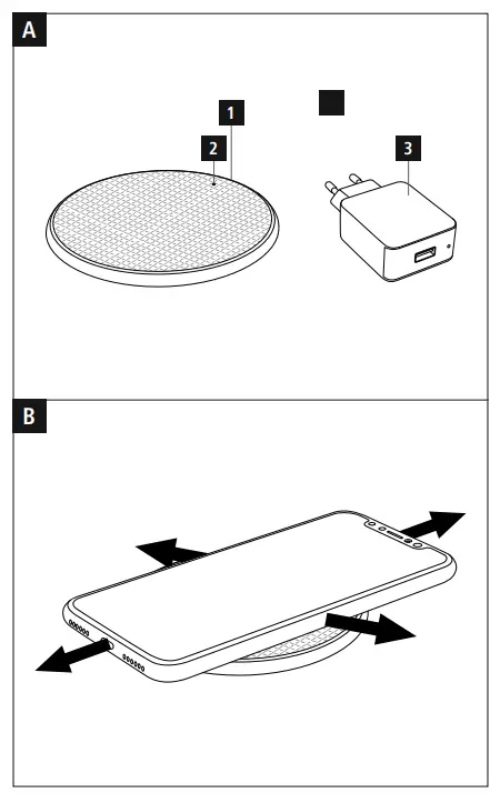 hama QI FC10 Wireless Charger - 1