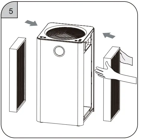 ROVACS RV320 Air Purifier - Replacing Filter 5