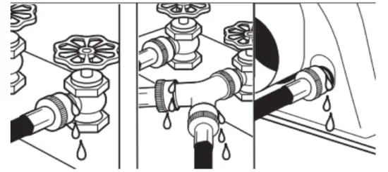 Whirlpool W11361424B 7.0 Cu. Ft. Top Load Gas Moisture Sensing Dryer with Steam - Check for leaks