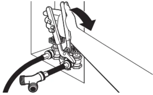 Whirlpool W11361424B 7.0 Cu. Ft. Top Load Gas Moisture Sensing Dryer with Steam - Tighten couplings