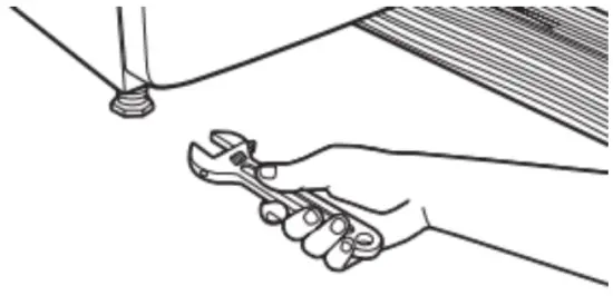 Whirlpool W11361424B 7.0 Cu. Ft. Top Load Gas Moisture Sensing Dryer with Steam - adjust leveling legs