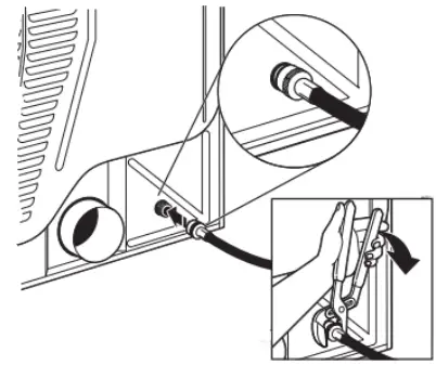 Whirlpool W11361424B 7.0 Cu. Ft. Top Load Gas Moisture Sensing Dryer with Steam - valve and tighten