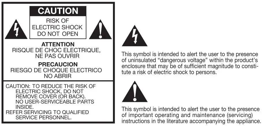Model One BT AM/FM Radio - Caution Info