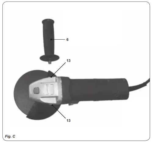 FERM AGM1086 Angle Grinder - Fig 2