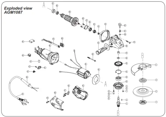 FERM AGM1086 Angle Grinder - Fig 4
