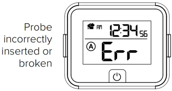 USE TEMPERATURE PROBE