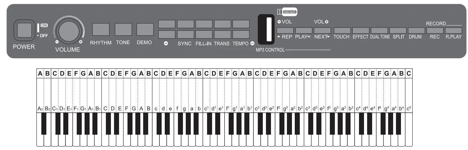 ZEBRA 88 Key Upright Electronic Piano - fig3