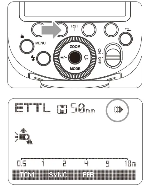 Godox TTL Li-ion Round Head Camera Flash LCD Panel Second-Curtain Sync