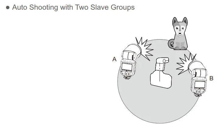Godox TTL Li-ion Round Head Camera Flash LCD Panel Slave Groups