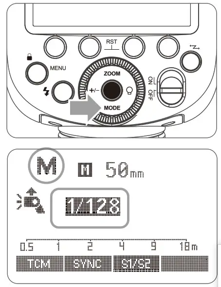 Godox TTL Li-ion Round Head Camera Flash LCD Panel determine