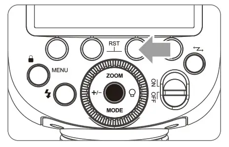 Godox TTL Li-ion Round Head Camera Flash LCD Panel highlighted