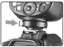 Godox TTL Li-ion Round Head Camera Flash hotshoe fixing