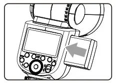 Godox TTL Li-ion Round Head Camera Flash triangle sign