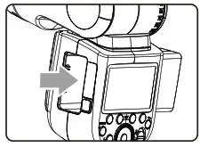 Godox TTL Li-ion Round Head Camera Flash unload the battery