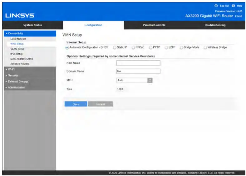 LINKSYS AX3200 Dual-Band Gigabit Wi-Fi 6 fig 9